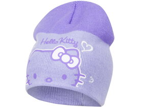 Fioletowa czapka dziecięca Hello Kitty - rozmiar 48